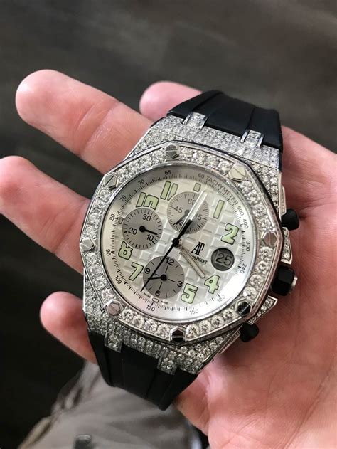 replica iced out audemars piguet|iced out ap watch price.